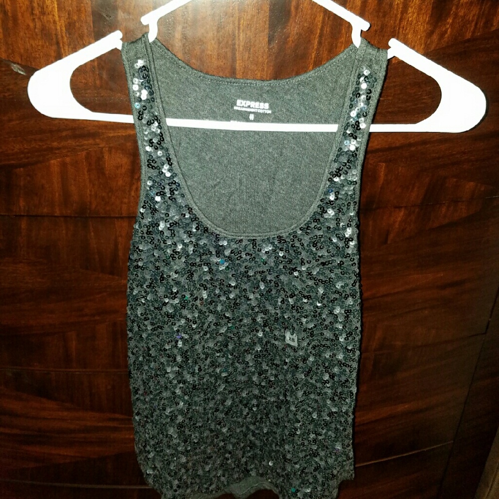 NEW Express sequin tank top-XS